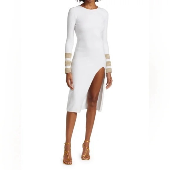 Sergio Hudson Dresses & Skirts - NWT Sergio Hudson Metallic Midi Bodycon Dress